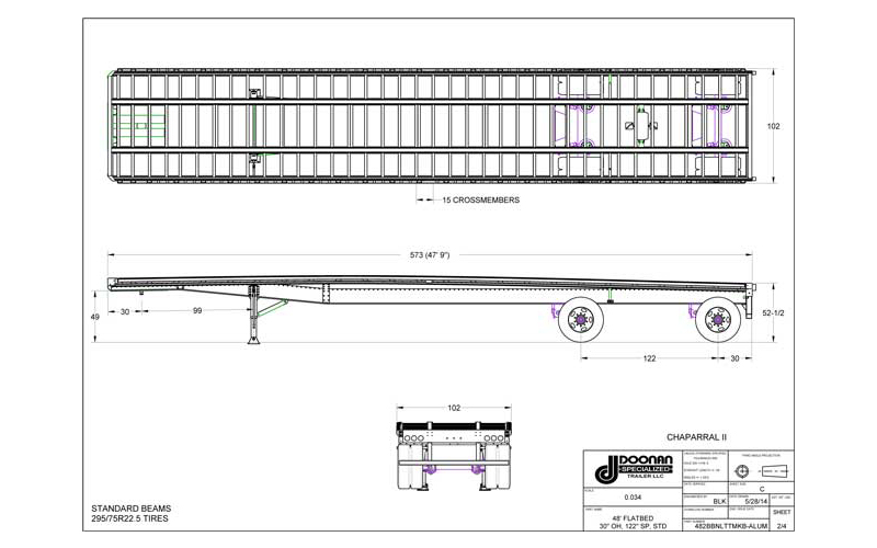 Doonan CHAPARRAL II FLATBEDS - image 2 of 2